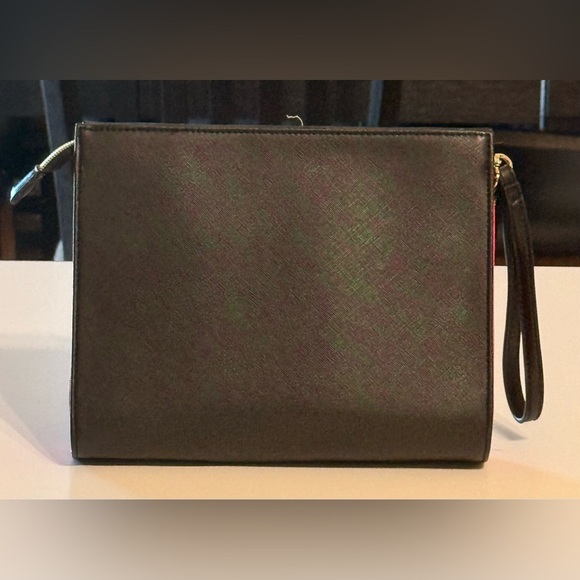 Betsey Johnson #INStA-FAMOUS Black & Pink Makeup Cosmetic Bag 10x8 - Picture 3 of 16